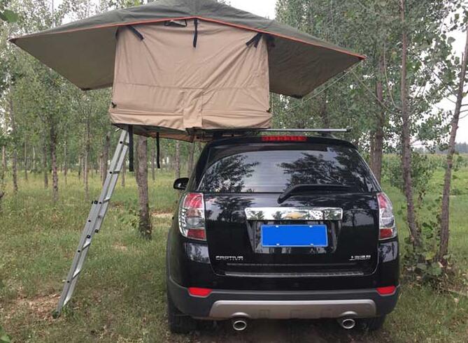 Rooftop tent camping with kids