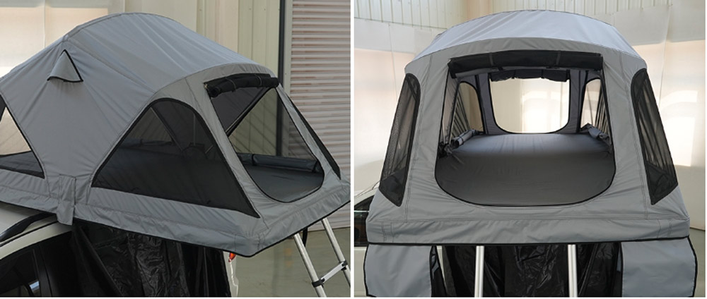 OEM Custom Outdoor Camping Foldable Car Rooftop Tent Suppliers Soft Cover Lightweight Rooftop Tent
