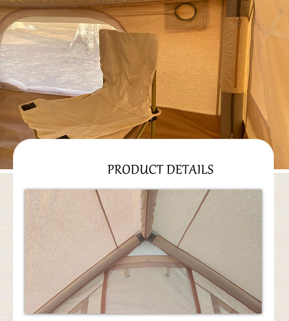 Outdoor Camping Tents Air Pole Canvas Inflatable Tent