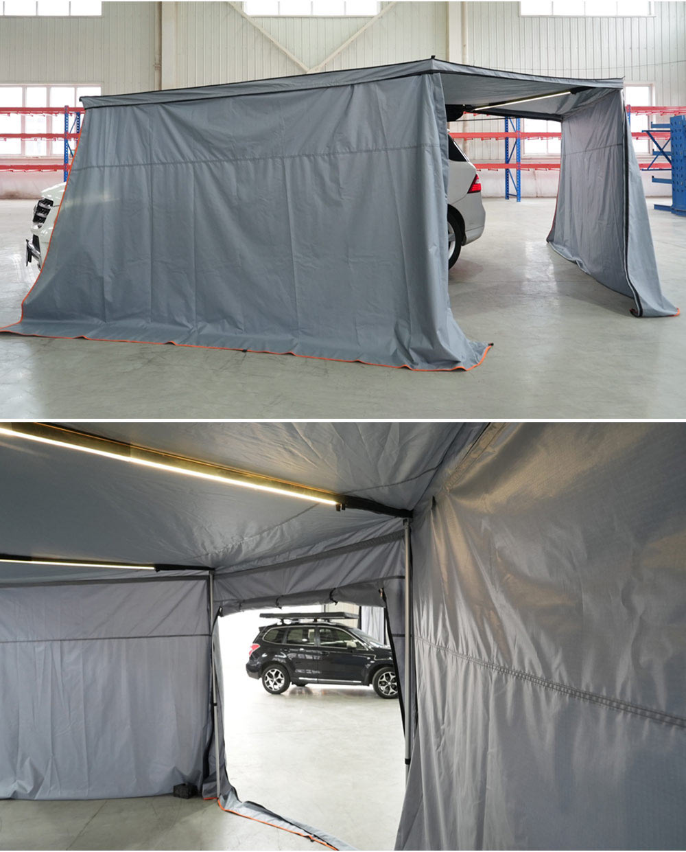 WA180-200 Waterproof Traveling Family Car Side Awning 4X4 4Wd Off Road Retractable Camping Suv Car Side Awning