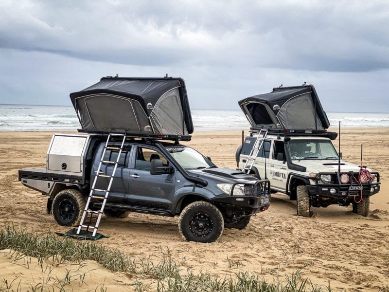 Roof tents have been tested and passed under some of Australia\'s worst conditions, including dust, rain, high winds, snow, and corrugated dirt roads and tracks.