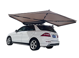 Customized Retractable Outdoor 420d Ripstop Camping 270 Degree Freestand Foxing Awning