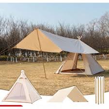 Natural cotton fibers allow canvas to be a breathable yet water-resistant material. This allows canvas tents to maintain comfortable conditions and protect you from the elements, but heavy exposure to water can eventually make its way through the fabric’s