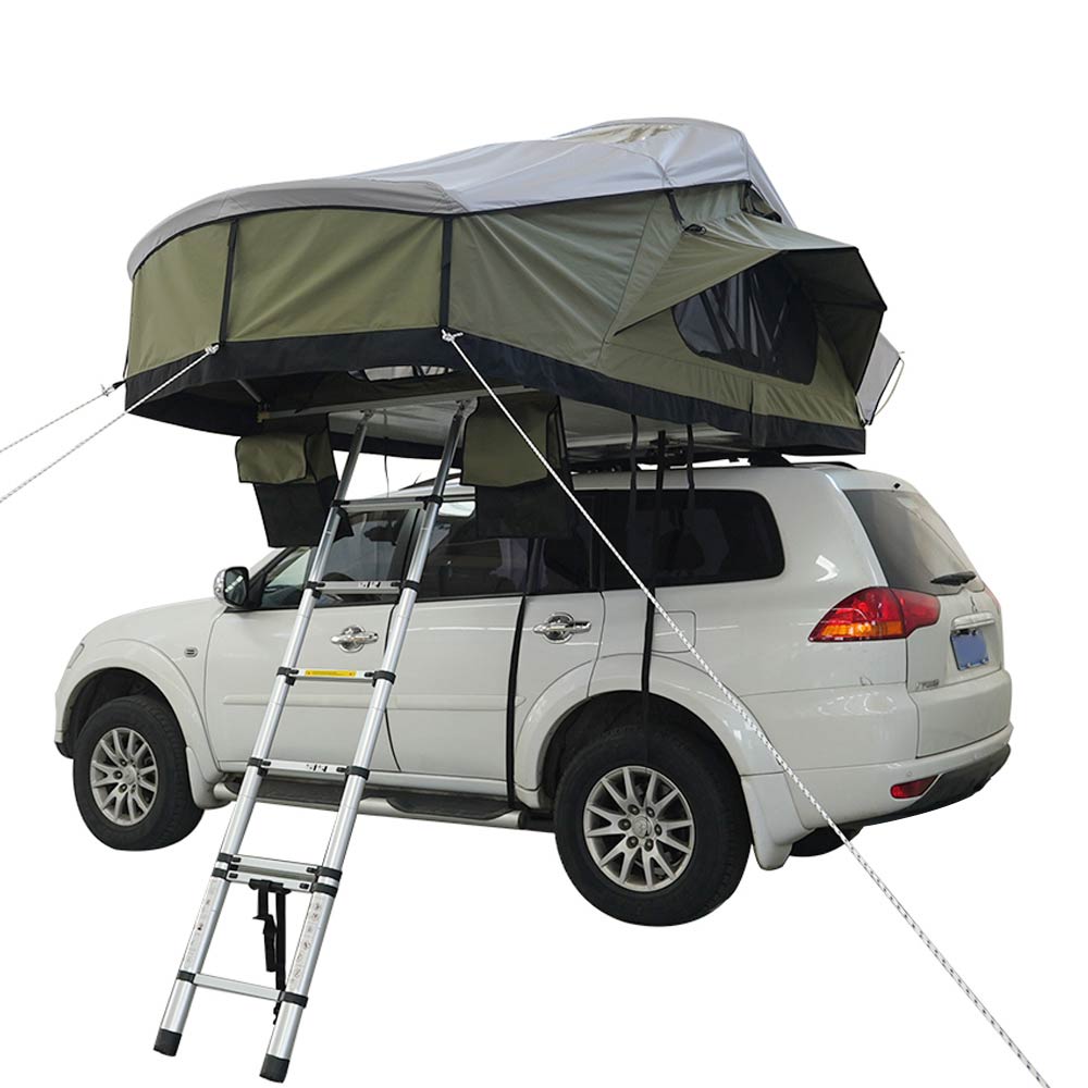SRT14E Roof Top Tent Outdoor Quality Soft Shell Waterproof Camping Double Slot Rooftop Tent