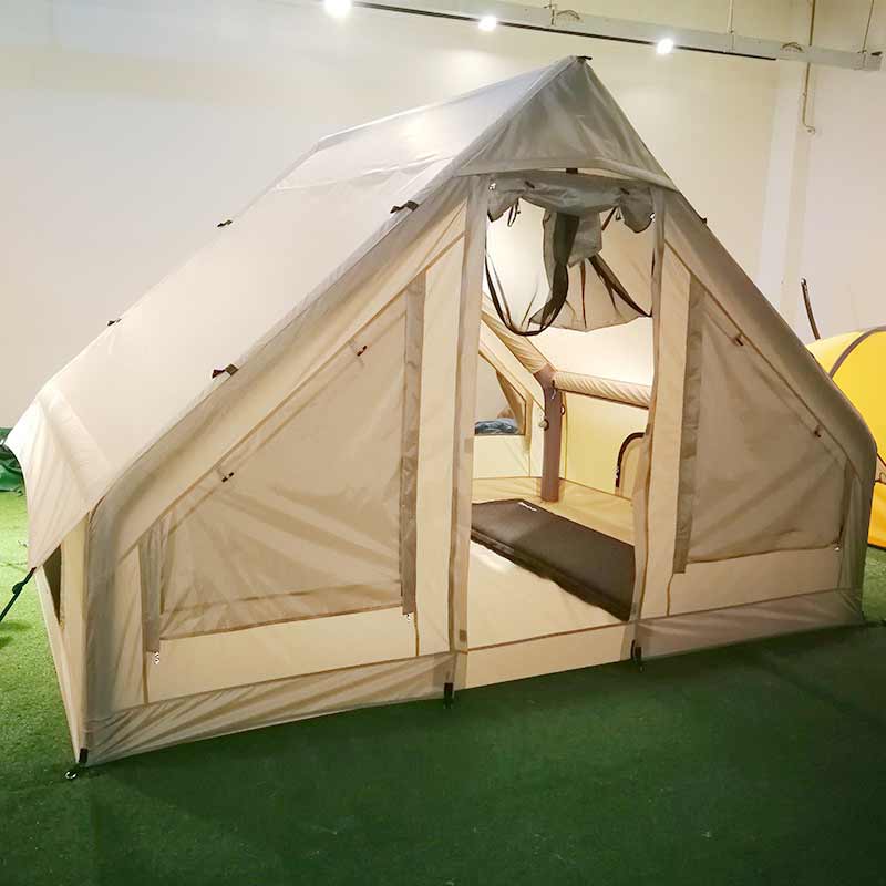 Outdoor Camping Tents Air Pole Canvas Inflatable Tent