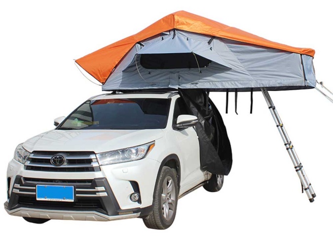SRT11E Camping Outdoor Car Tents 3-4 Person Custom Lightweight Insulation Liner Soft Roof Top Tent