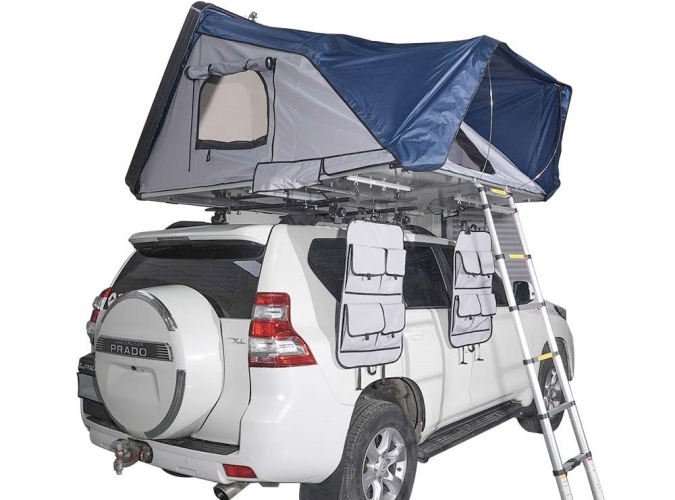 SFRP82 Customized 2500Mm 420D Fiberglass Reinforce Plastic 4 Person Largest Roof Top Tent Hard Shell Insulated
