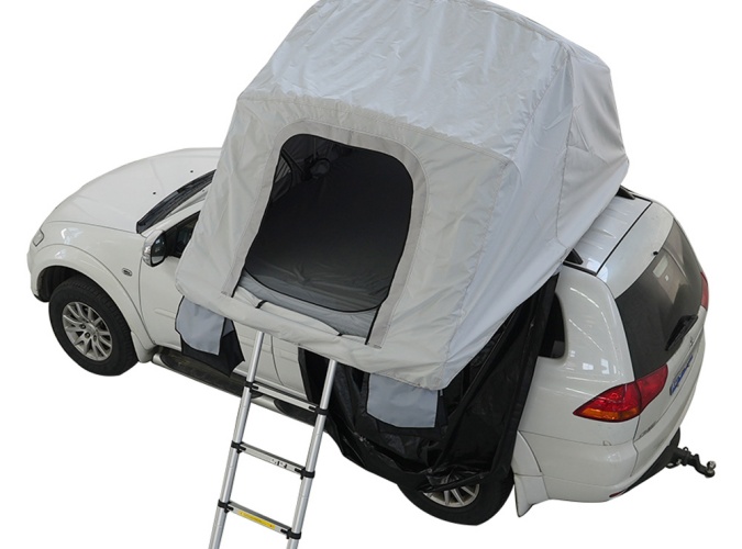 SRT13S 4x4 Car Outdoor Roof Tent 2-3 Person Foldable Roof Top Tent Soft Shell Camping Tent
