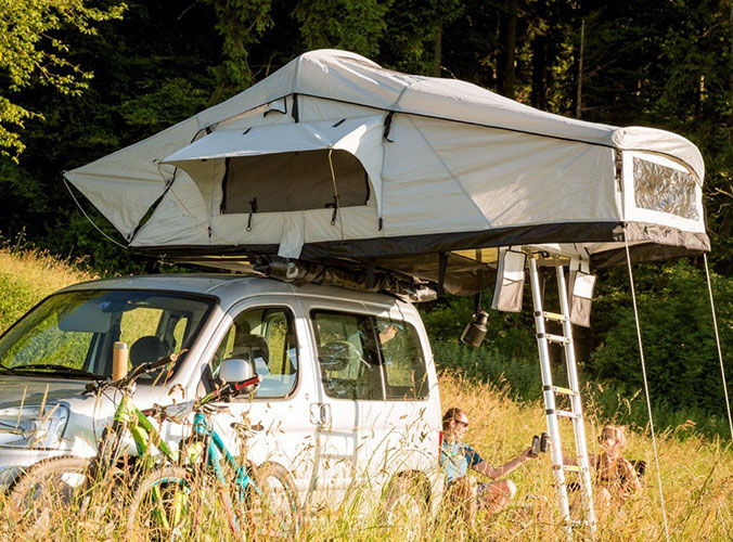 Off Road Camping Roof Top Tent SRT02E-56C（2-4person）